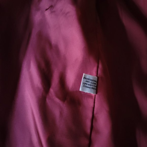 1980s C.A.P.R.I. Purple Bouclé Tweed Wool Coat XS/S-M - Picture 6 of 10